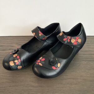 Women's Mary Janes Soft Sole Non Slip Real Leather Shoes Comfort Bohemia 255 US9